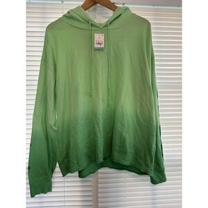 Doe Green Ombre Hoodie Womens 2XL Shamrock L/SL St Patrick NWT NEW